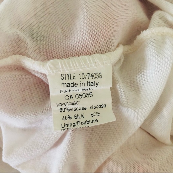 Silk Blouse Flower Print Pink White Size Large Butterfly Sleeve - Picture 9 of 10